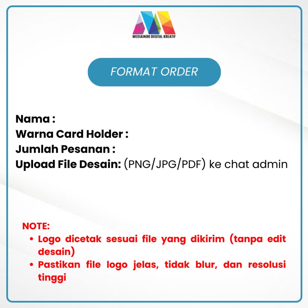 CUSTOM CETAK LOGO - CARD HOLDER KULIT PU 1 SLOT KARTU