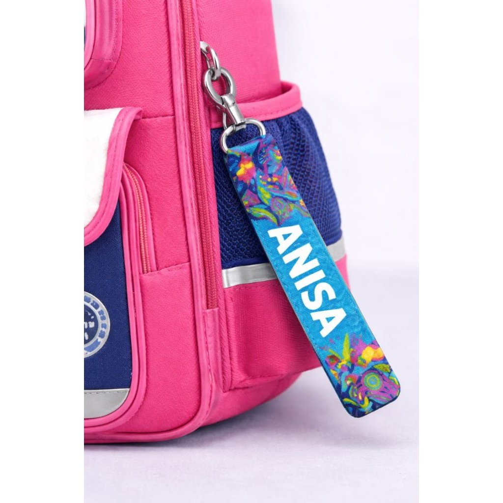 KEYCHAIN LANYARD CUSTOM NAMA 2 SISI